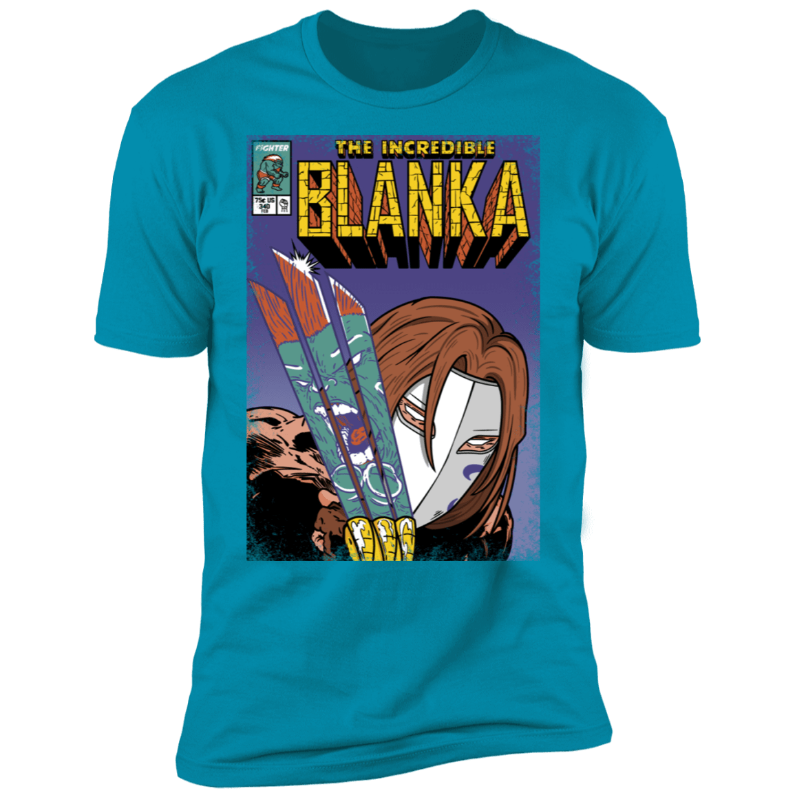 T-Shirts Turquoise / S The Incredible Blanka Men's Premium T-Shirt
