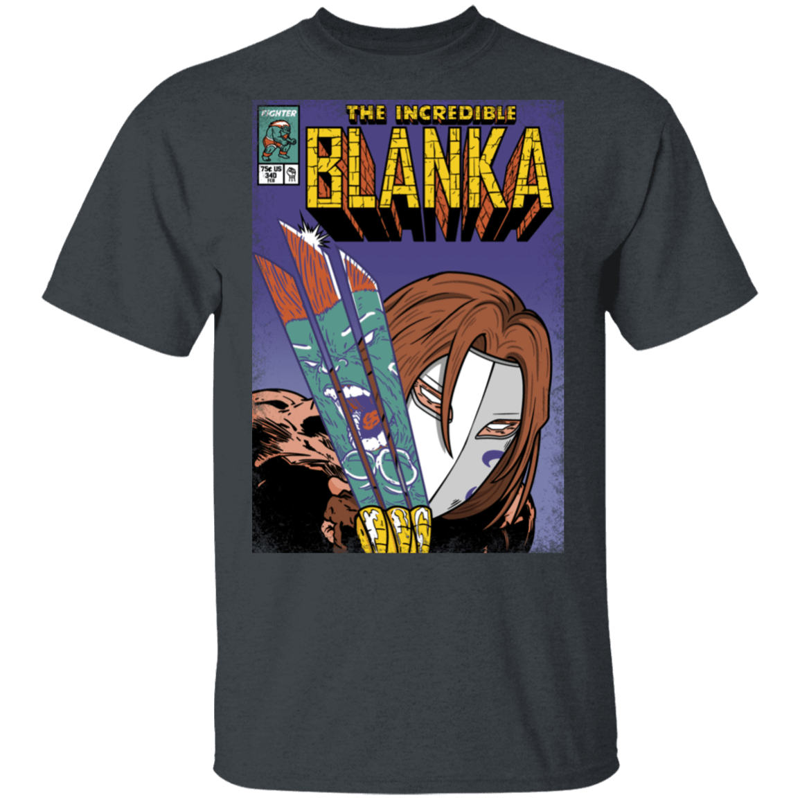 T-Shirts Dark Heather / S The Incredible Blanka T-Shirt