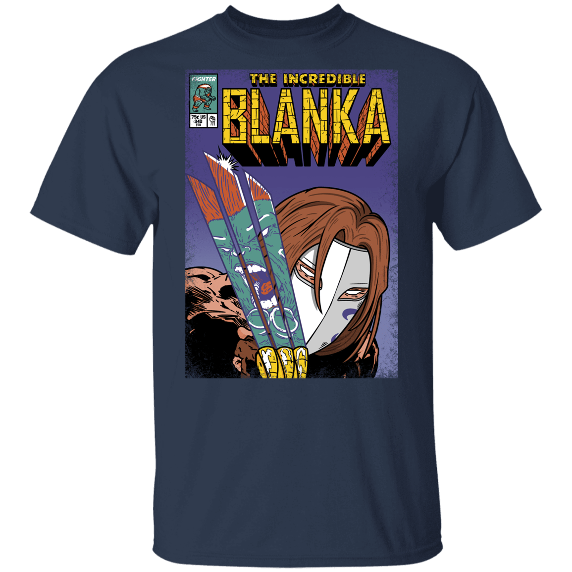 T-Shirts Navy / YXS The Incredible Blanka Youth T-Shirt