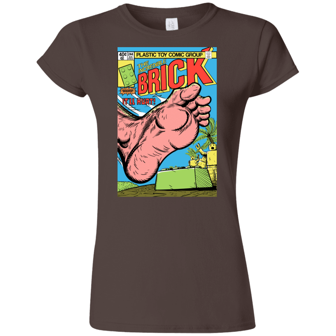 T-Shirts Dark Chocolate / S The Incredible Brick Junior Slimmer-Fit T-Shirt