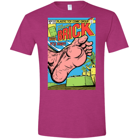T-Shirts Antique Heliconia / S The Incredible Brick Men's Semi-Fitted Softstyle