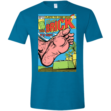 T-Shirts Antique Sapphire / S The Incredible Brick Men's Semi-Fitted Softstyle