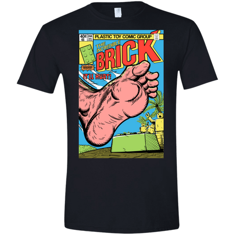 T-Shirts Black / S The Incredible Brick Men's Semi-Fitted Softstyle