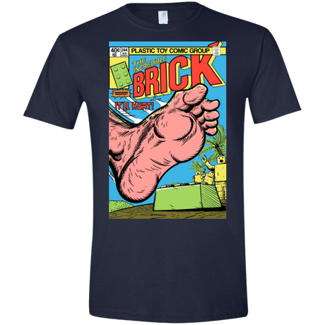 T-Shirts Navy / S The Incredible Brick Men's Semi-Fitted Softstyle