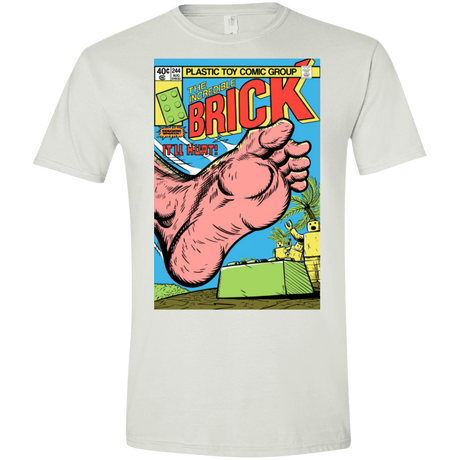 T-Shirts White / X-Small The Incredible Brick Men's Semi-Fitted Softstyle