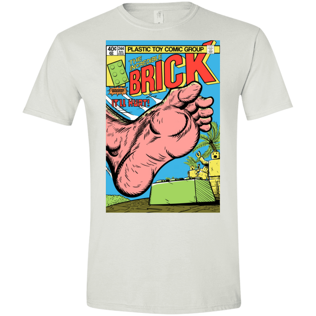 T-Shirts White / X-Small The Incredible Brick Men's Semi-Fitted Softstyle