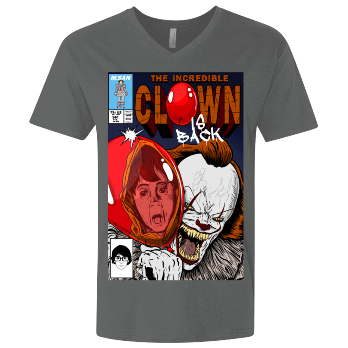 T-Shirts Heavy Metal / X-Small The Incredible Clown Men's Premium V-Neck