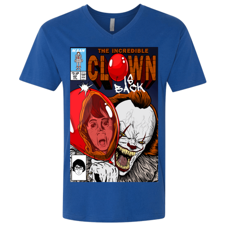 T-Shirts Royal / X-Small The Incredible Clown Men's Premium V-Neck
