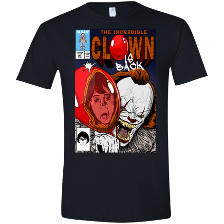 T-Shirts Black / S The Incredible Clown Men's Semi-Fitted Softstyle