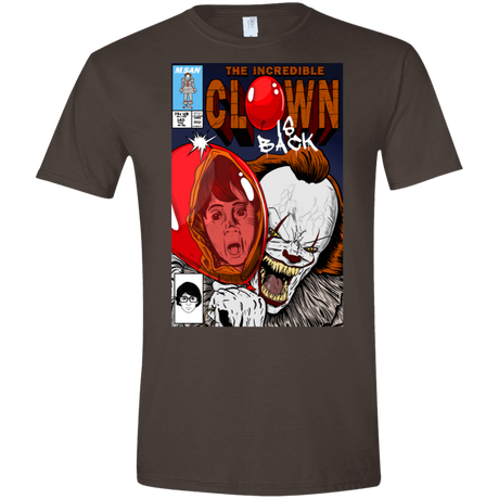 T-Shirts Dark Chocolate / S The Incredible Clown Men's Semi-Fitted Softstyle