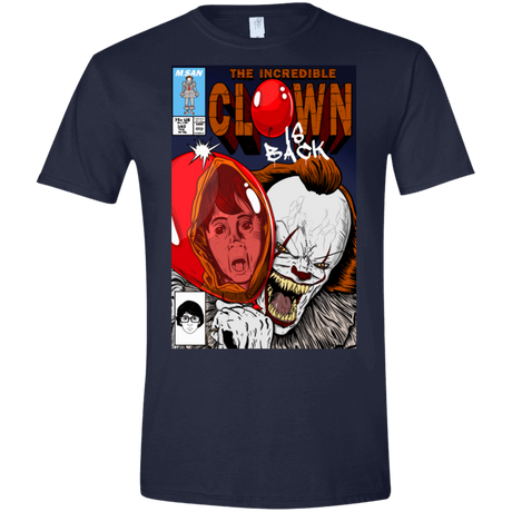 T-Shirts Navy / S The Incredible Clown Men's Semi-Fitted Softstyle