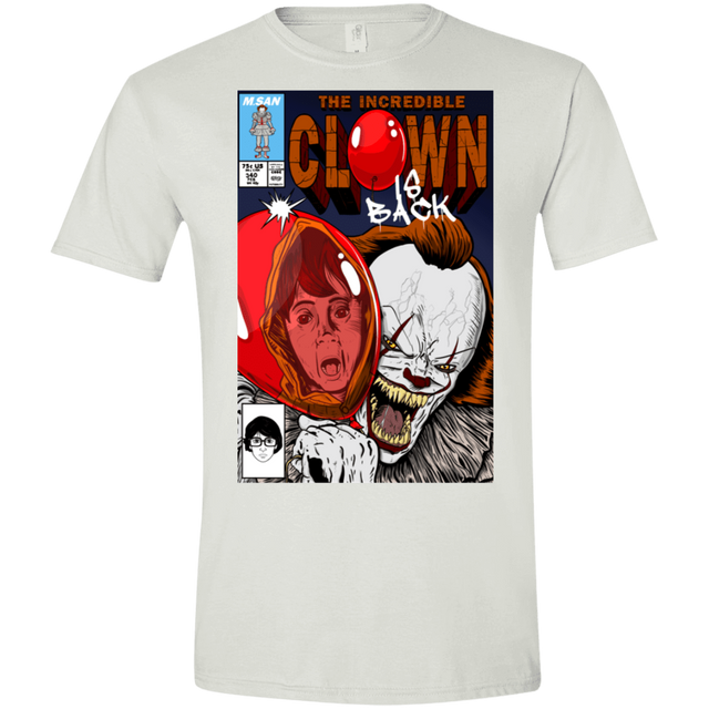 T-Shirts White / X-Small The Incredible Clown Men's Semi-Fitted Softstyle