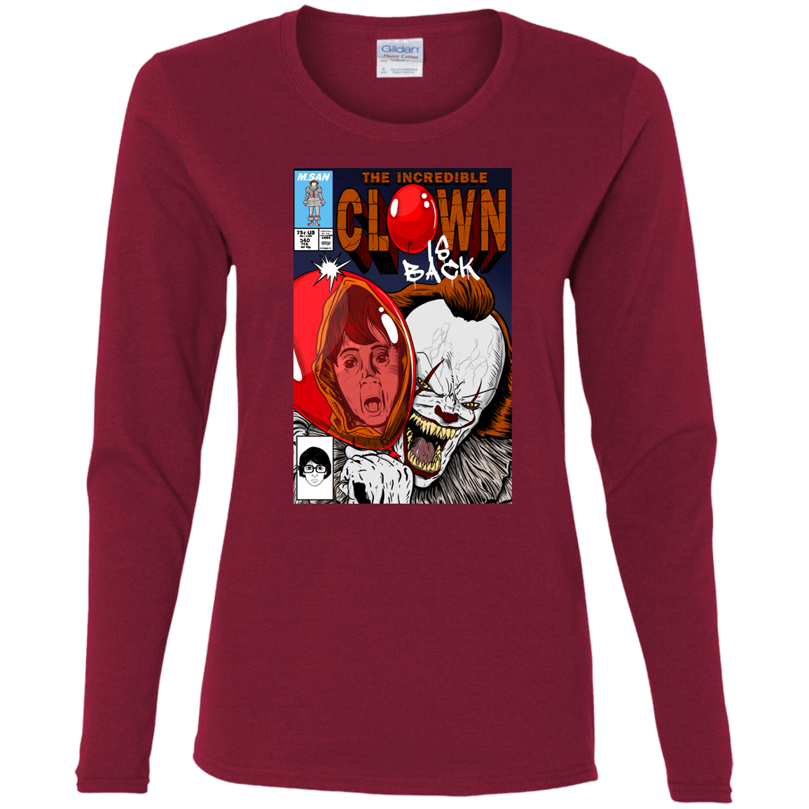 T-Shirts Cardinal / S The Incredible Clown Women's Long Sleeve T-Shirt