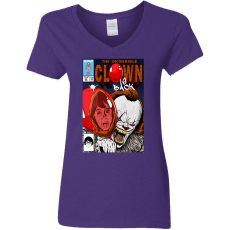 T-Shirts Purple / S The Incredible Clown Women's V-Neck T-Shirt