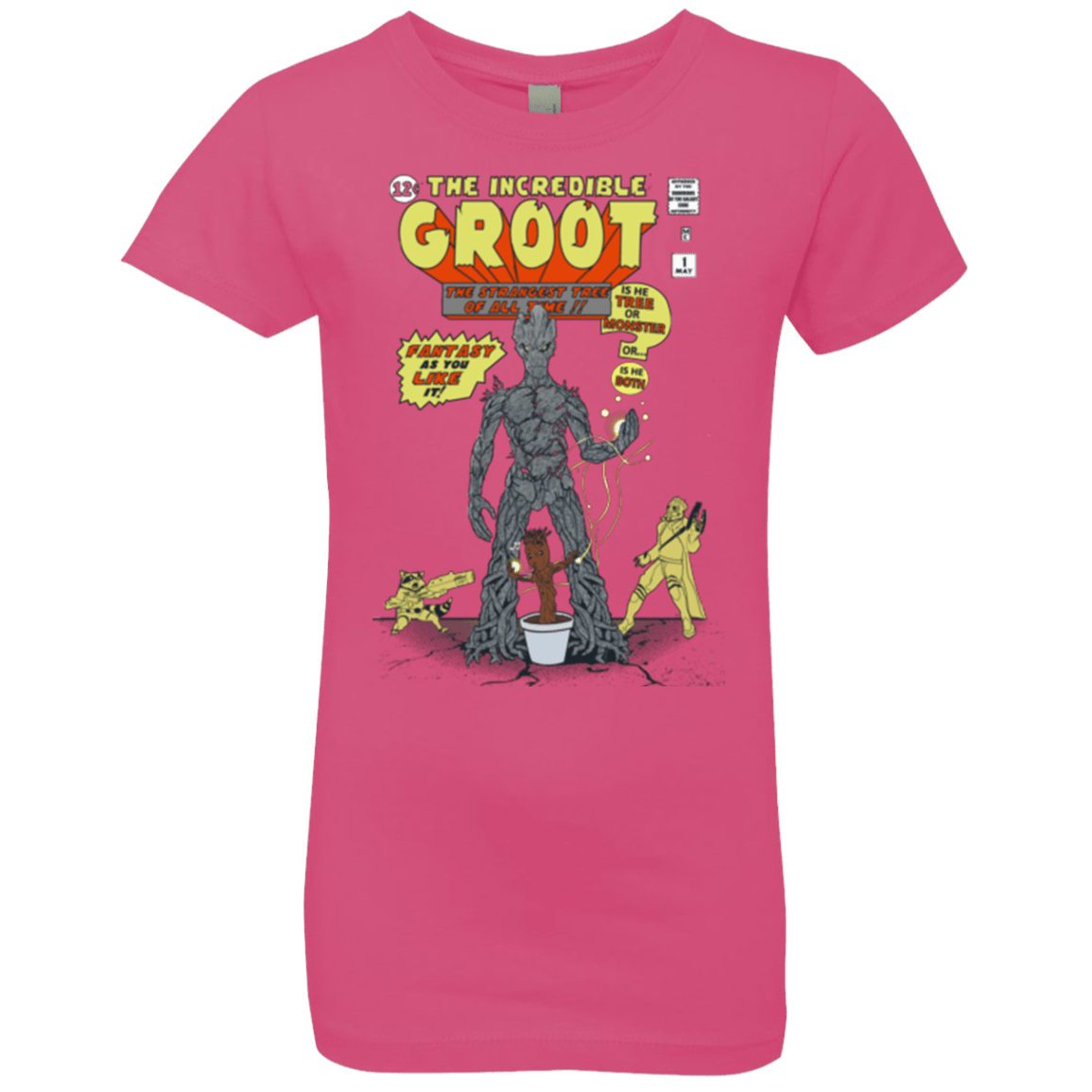 T-Shirts Hot Pink / YXS The Incredible Groot Girls Premium T-Shirt