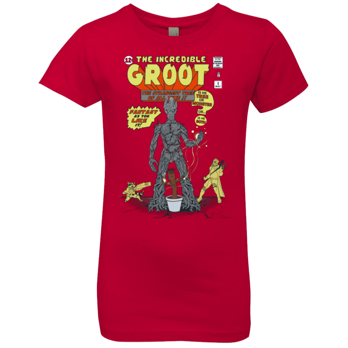 T-Shirts Red / YXS The Incredible Groot Girls Premium T-Shirt
