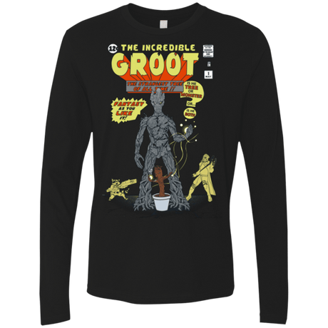 T-Shirts Black / Small The Incredible Groot Men's Premium Long Sleeve