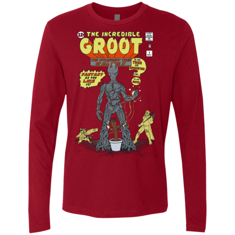 T-Shirts Cardinal / Small The Incredible Groot Men's Premium Long Sleeve
