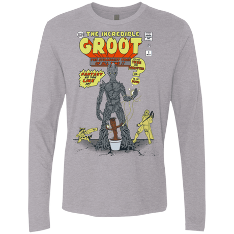 T-Shirts Heather Grey / Small The Incredible Groot Men's Premium Long Sleeve