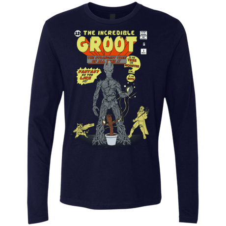 T-Shirts Midnight Navy / Small The Incredible Groot Men's Premium Long Sleeve