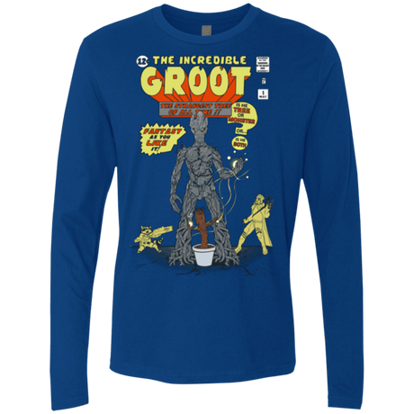 T-Shirts Royal / Small The Incredible Groot Men's Premium Long Sleeve
