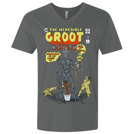 T-Shirts Heavy Metal / X-Small The Incredible Groot Men's Premium V-Neck