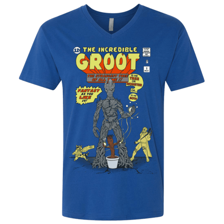 T-Shirts Royal / X-Small The Incredible Groot Men's Premium V-Neck