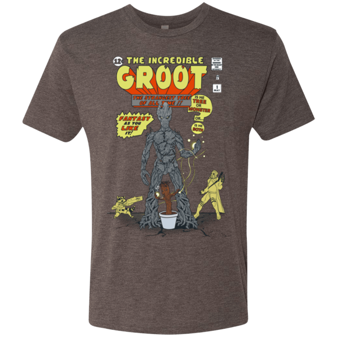 T-Shirts Macchiato / Small The Incredible Groot Men's Triblend T-Shirt