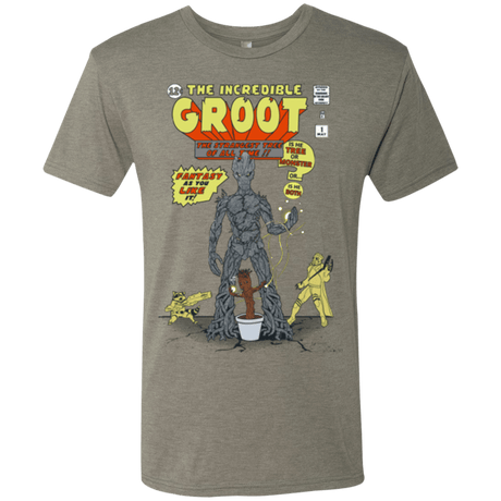 T-Shirts Venetian Grey / Small The Incredible Groot Men's Triblend T-Shirt