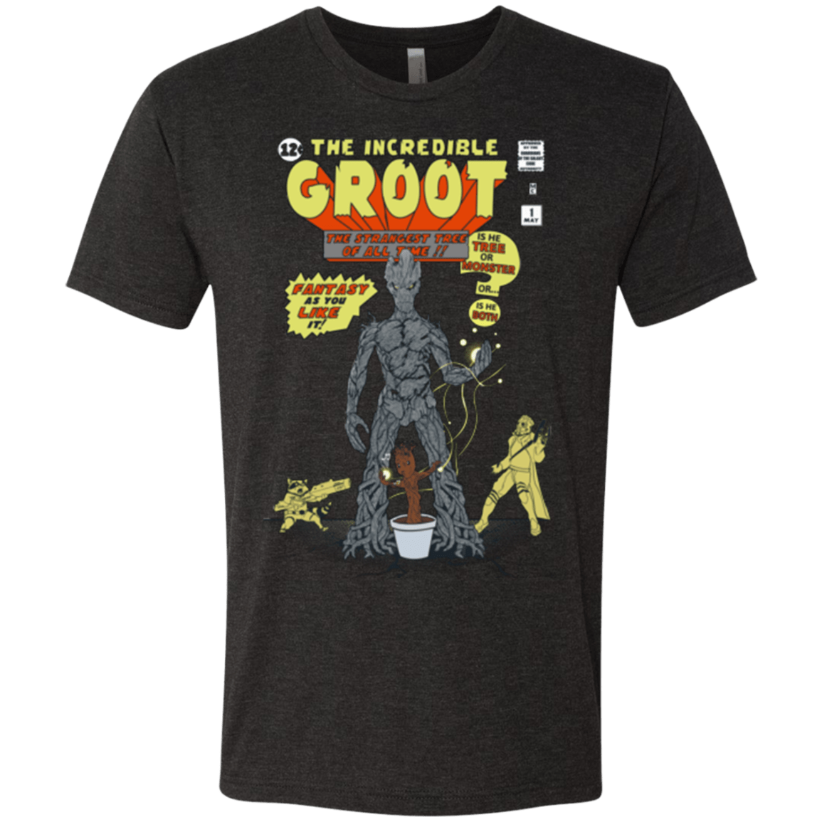 T-Shirts Vintage Black / Small The Incredible Groot Men's Triblend T-Shirt