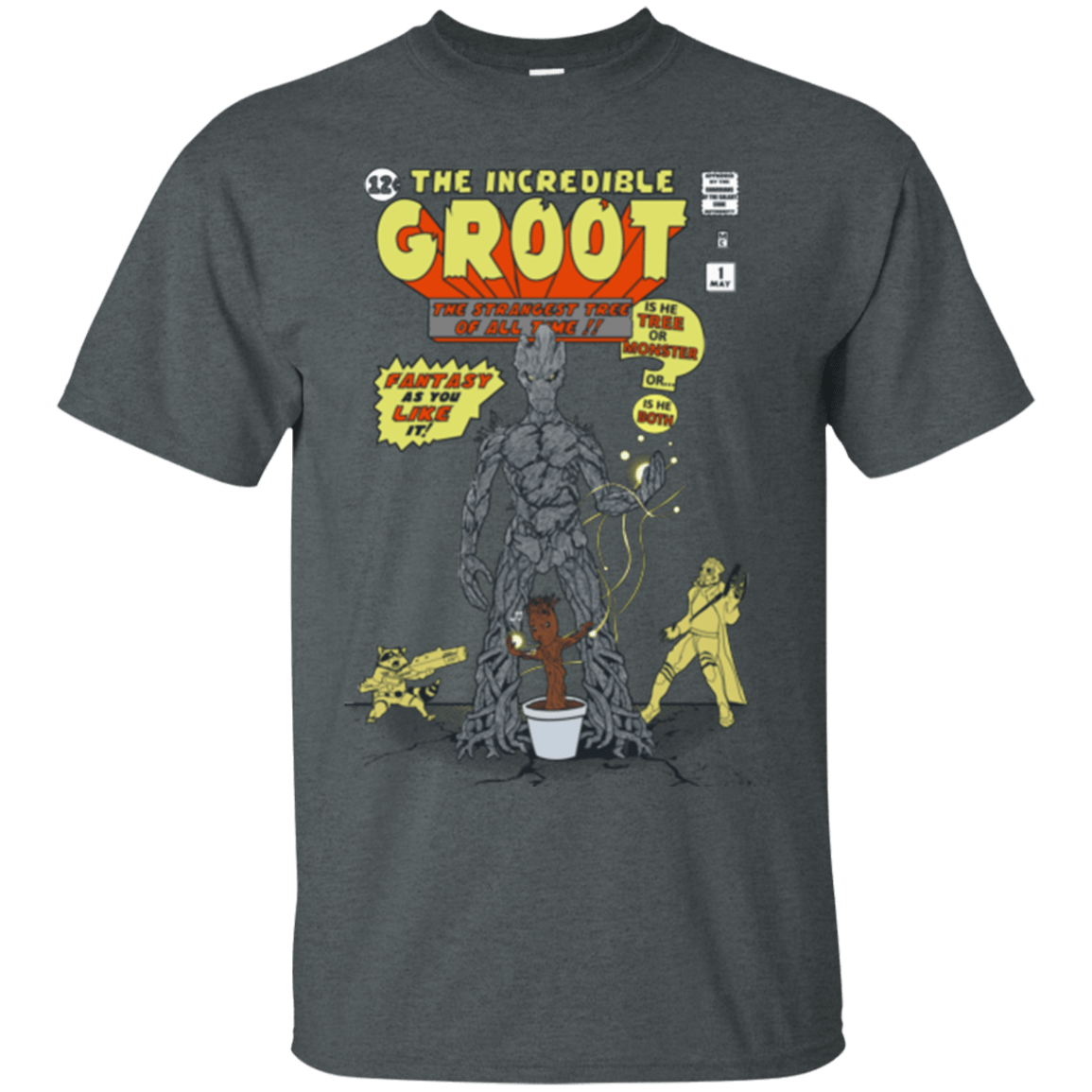 T-Shirts Dark Heather / Small The Incredible Groot T-Shirt