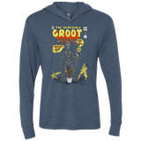 T-Shirts Indigo / X-Small The Incredible Groot Triblend Long Sleeve Hoodie Tee