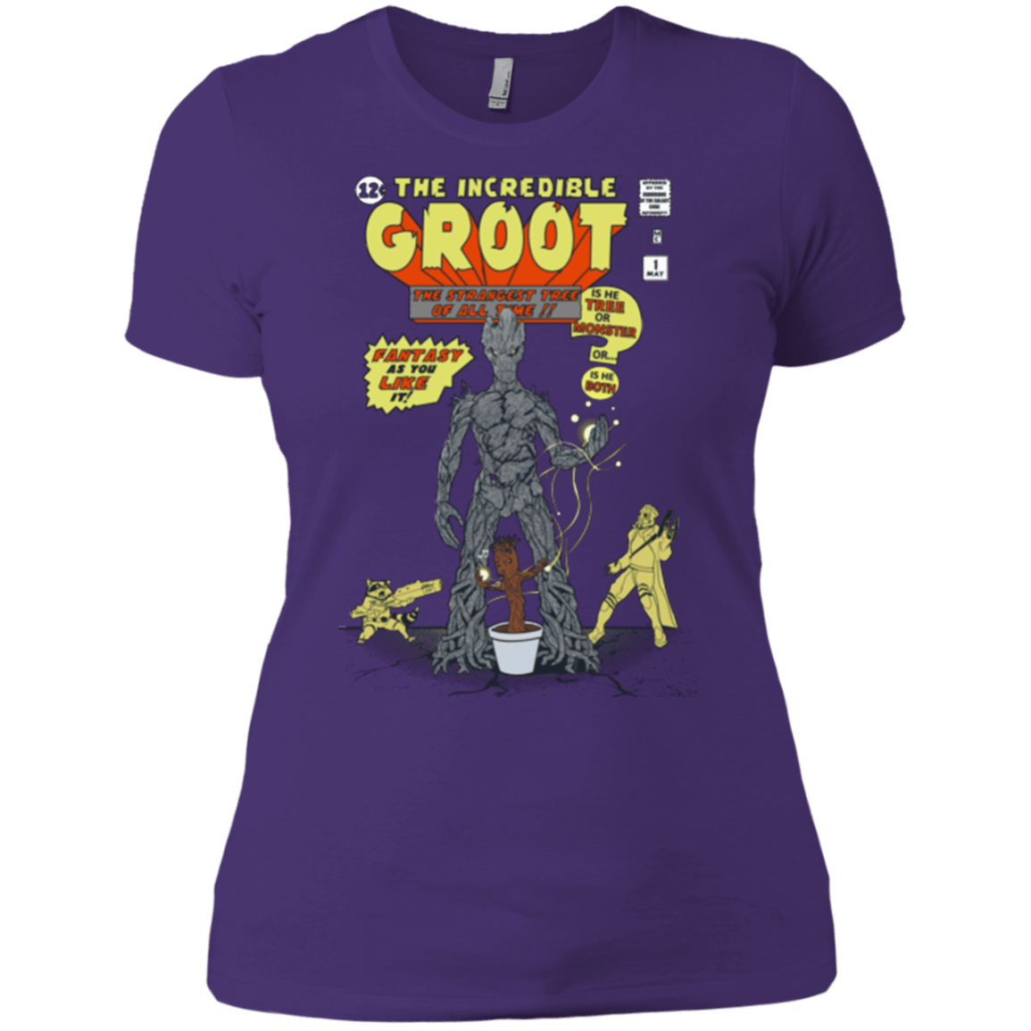 T-Shirts Purple / X-Small The Incredible Groot Women's Premium T-Shirt
