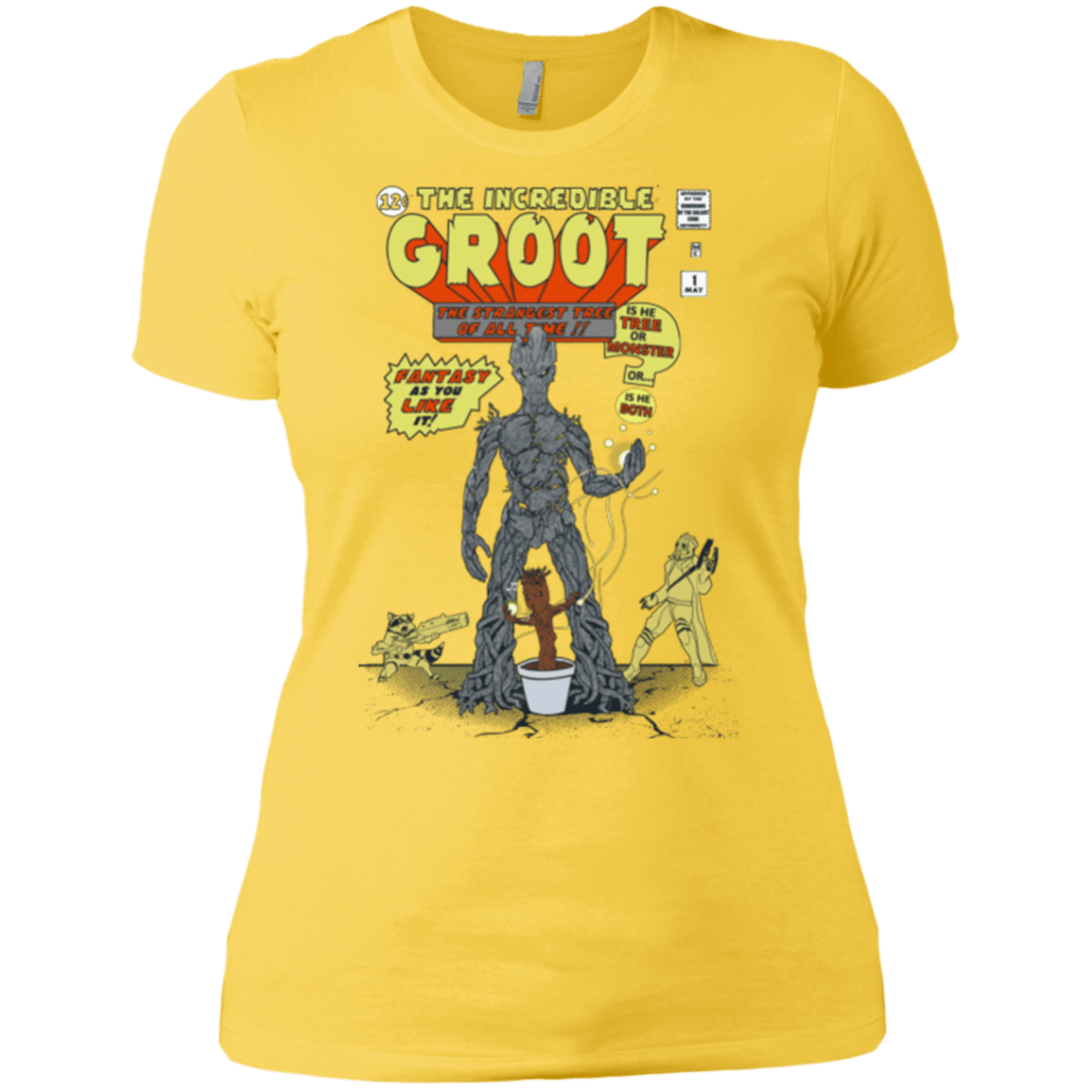 T-Shirts Vibrant Yellow / X-Small The Incredible Groot Women's Premium T-Shirt