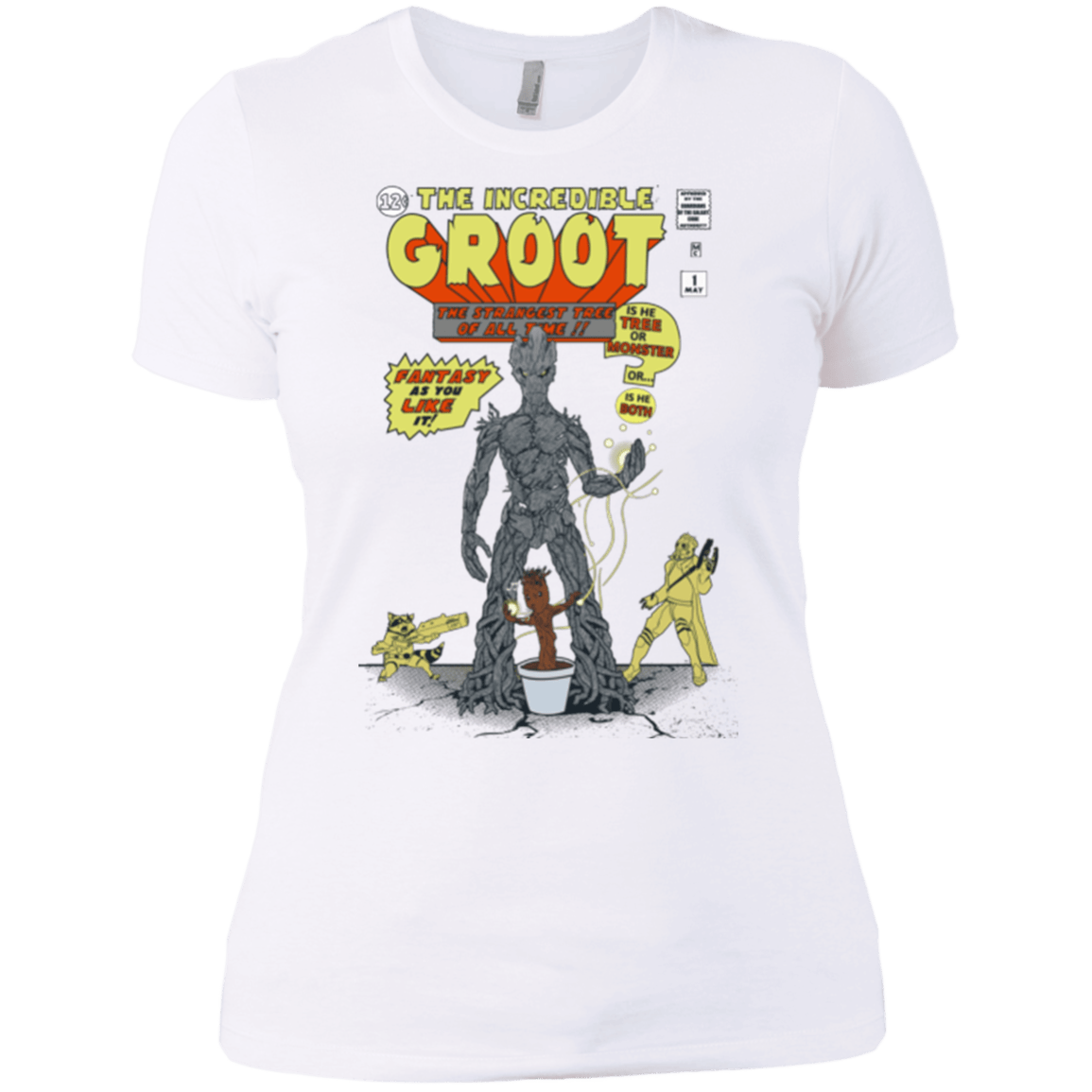 T-Shirts White / X-Small The Incredible Groot Women's Premium T-Shirt