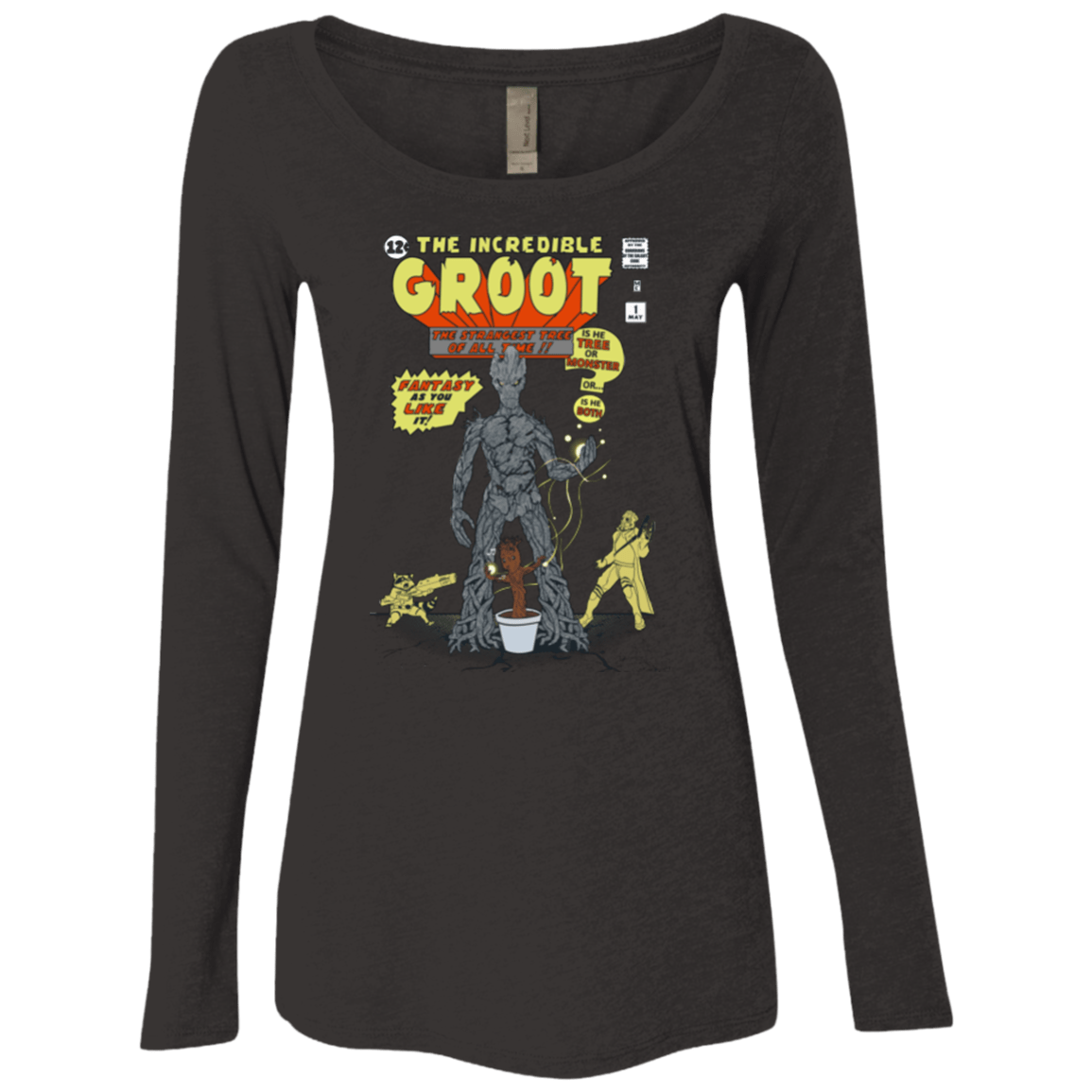 T-Shirts Vintage Black / Small The Incredible Groot Women's Triblend Long Sleeve Shirt