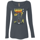 T-Shirts Vintage Navy / Small The Incredible Groot Women's Triblend Long Sleeve Shirt