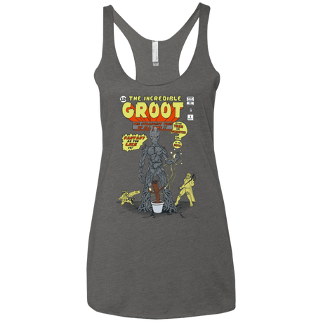 T-Shirts Premium Heather / X-Small The Incredible Groot Women's Triblend Racerback Tank