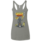T-Shirts Venetian Grey / X-Small The Incredible Groot Women's Triblend Racerback Tank