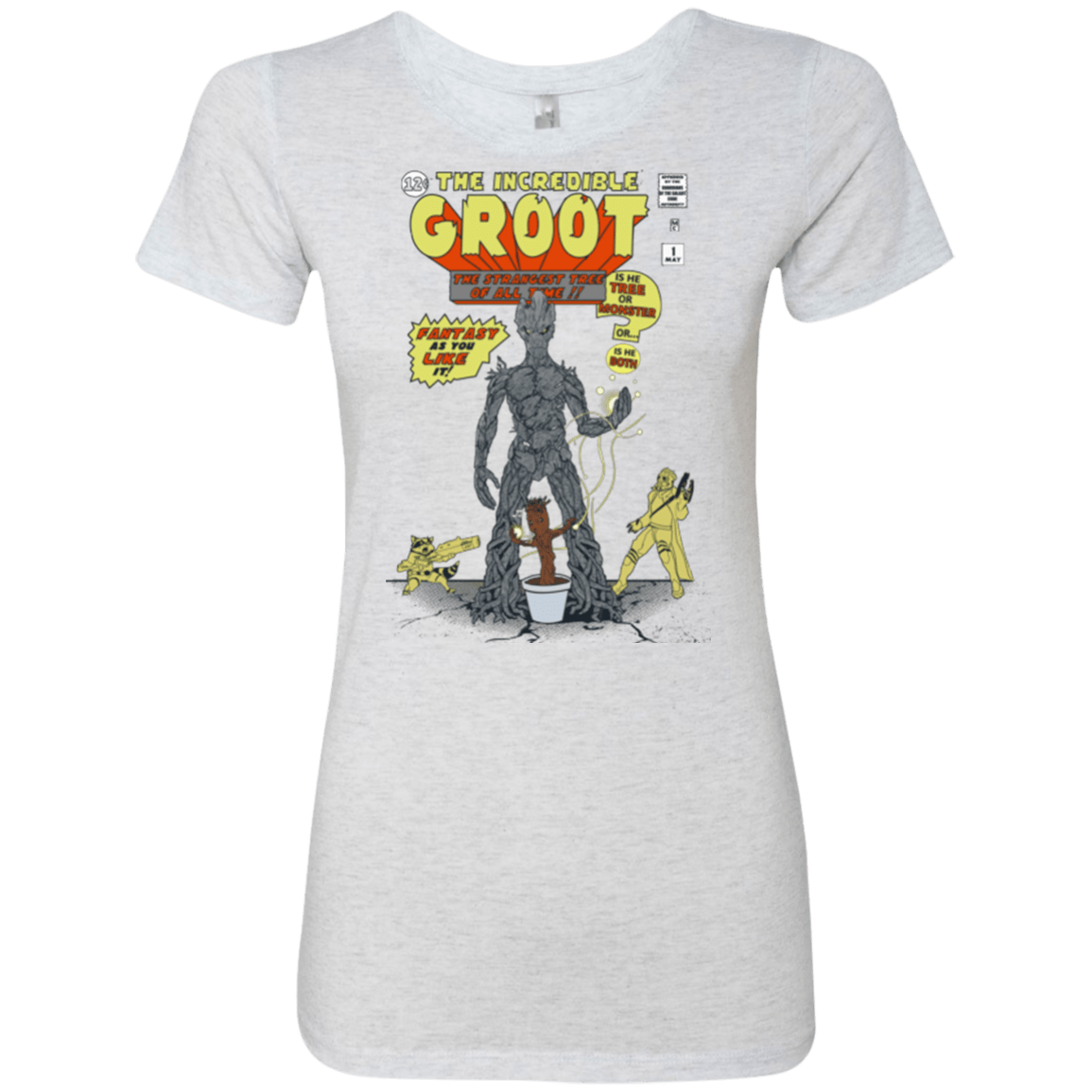 T-Shirts Heather White / Small The Incredible Groot Women's Triblend T-Shirt