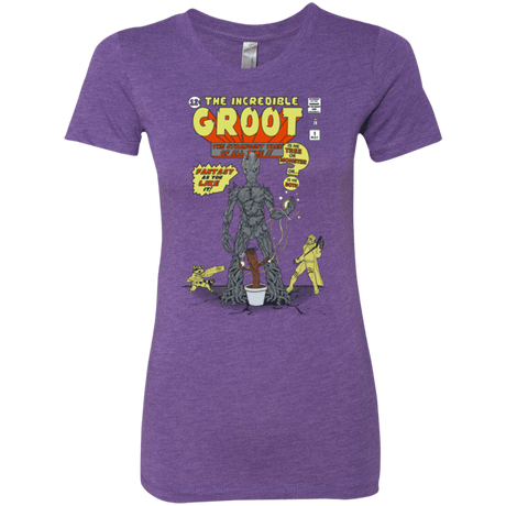 T-Shirts Purple Rush / Small The Incredible Groot Women's Triblend T-Shirt