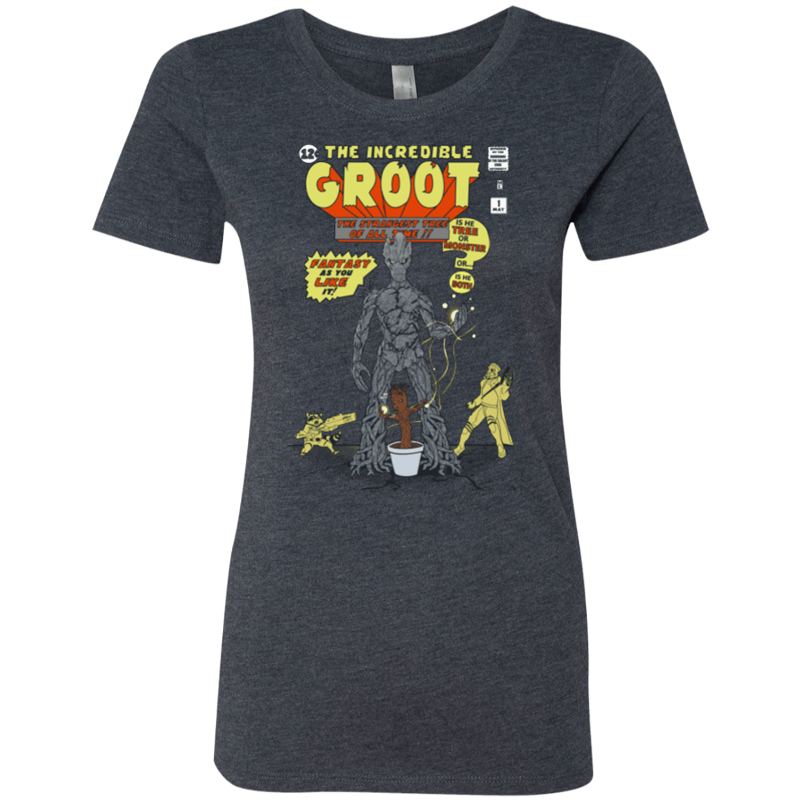T-Shirts Vintage Navy / Small The Incredible Groot Women's Triblend T-Shirt