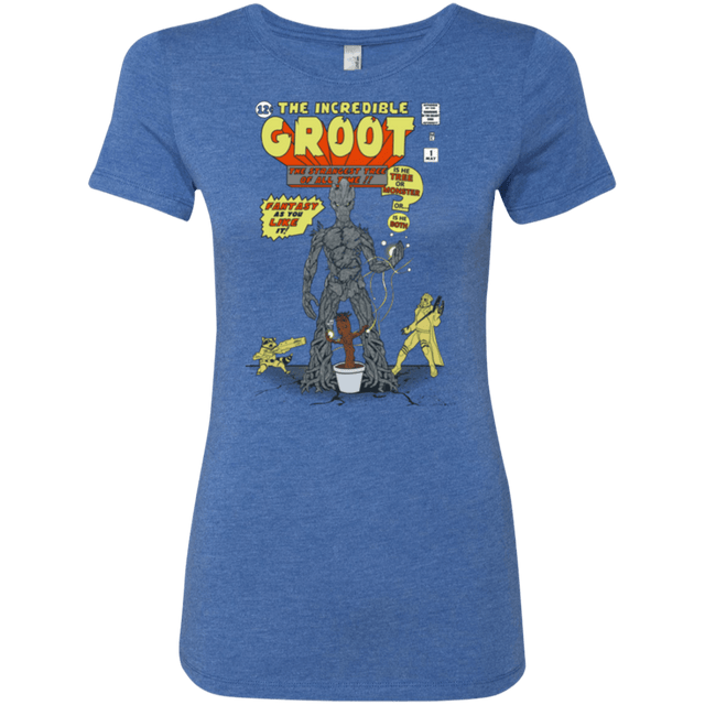 T-Shirts Vintage Royal / Small The Incredible Groot Women's Triblend T-Shirt