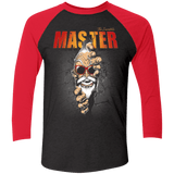T-Shirts Vintage Black/Vintage Red / X-Small The Incredible Master Men's Triblend 3/4 Sleeve