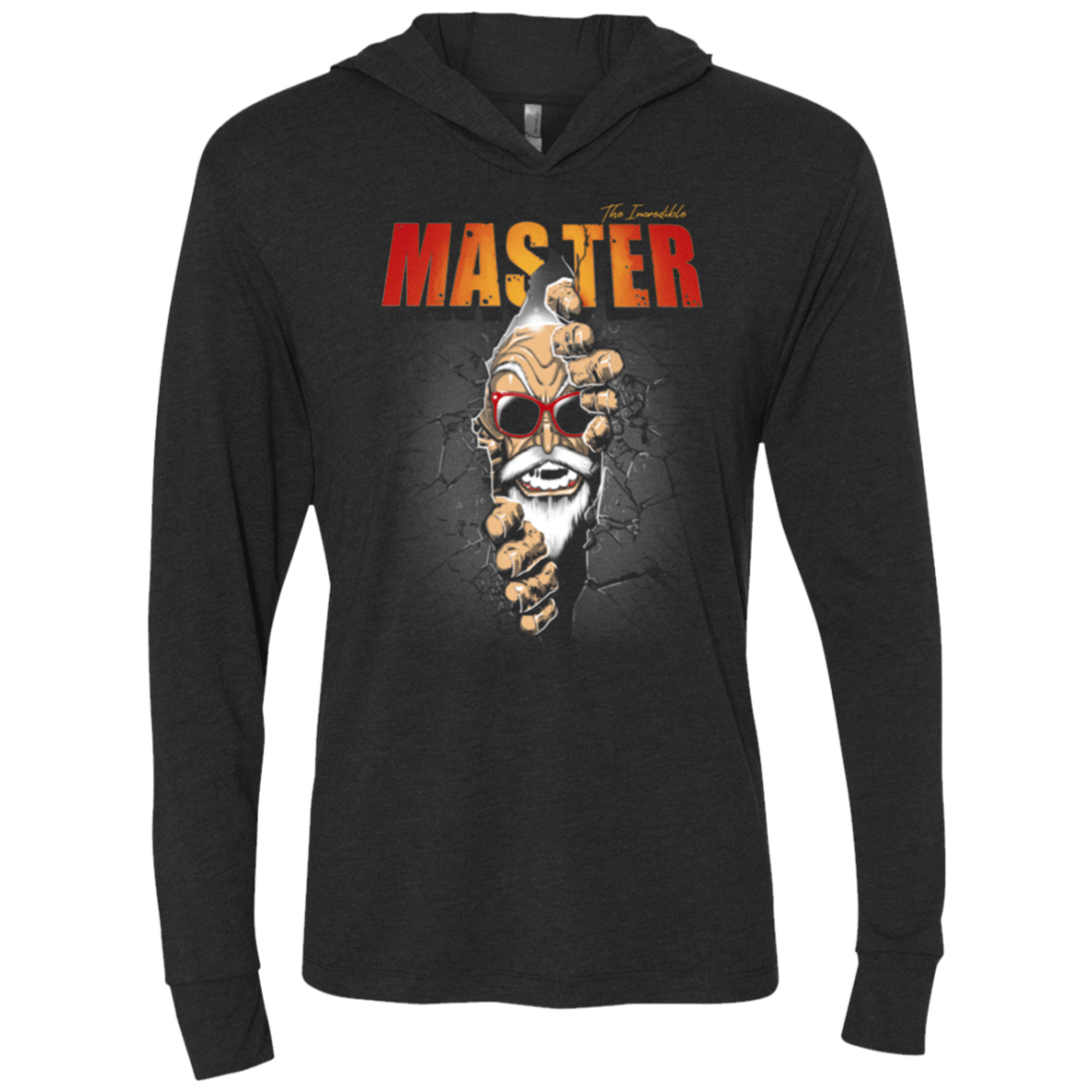 T-Shirts Vintage Black / X-Small The Incredible Master Triblend Long Sleeve Hoodie Tee