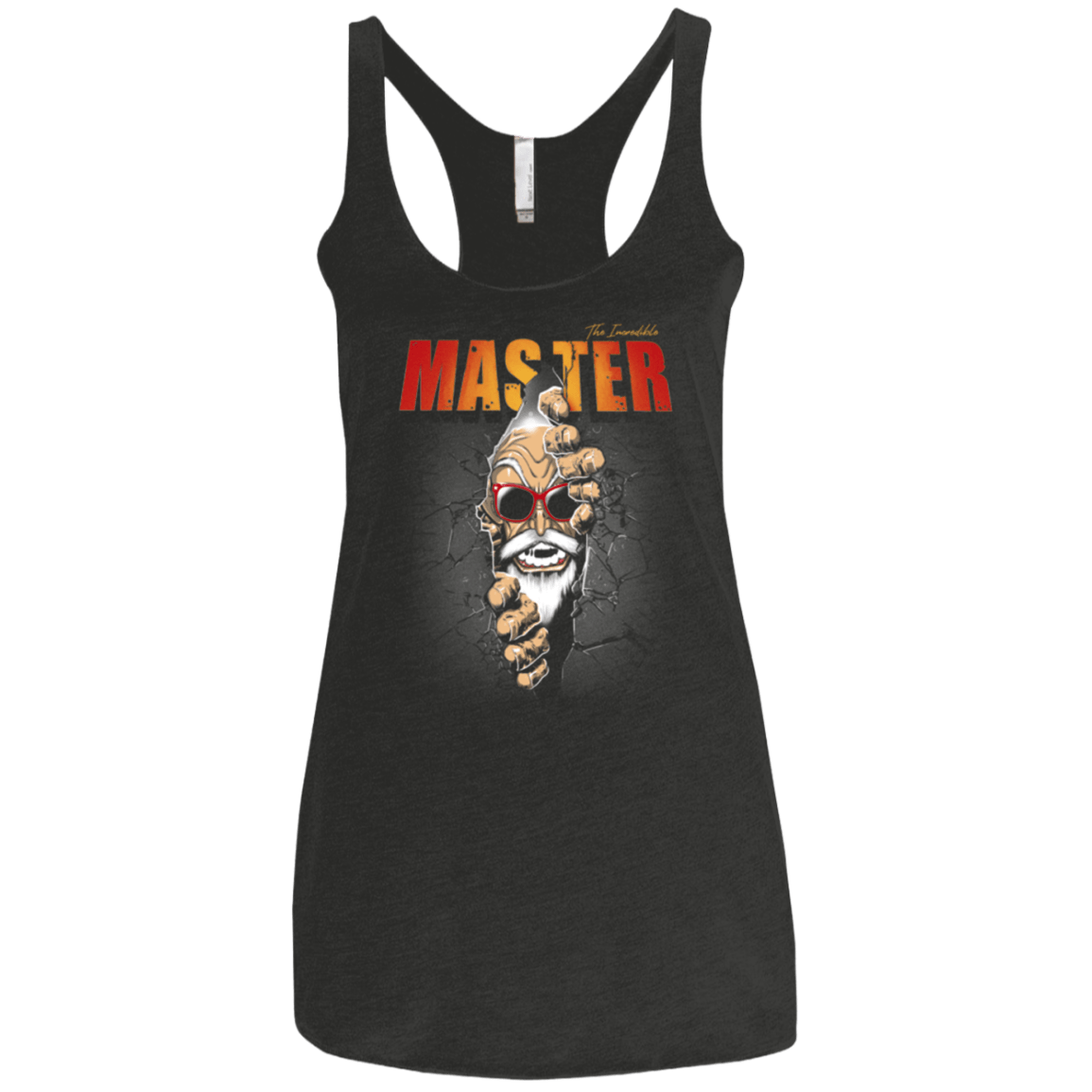 T-Shirts Vintage Black / X-Small The Incredible Master Women's Triblend Racerback Tank