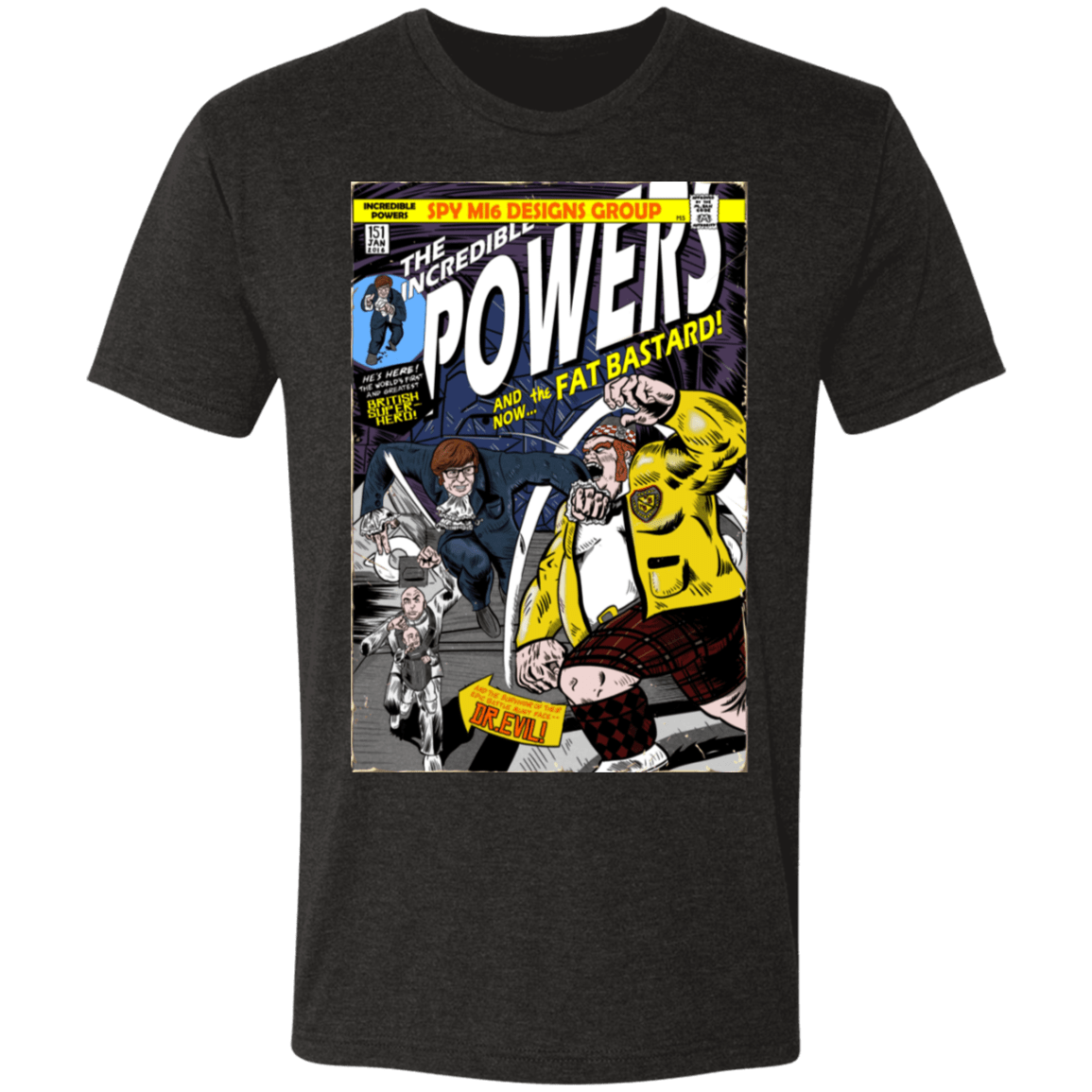 T-Shirts Vintage Black / S The Incredible Powers Men's Triblend T-Shirt