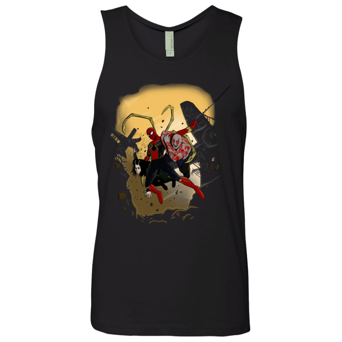 T-Shirts Black / S The Infinity Spiderman Men's Premium Tank Top