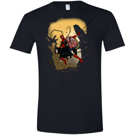 T-Shirts Black / X-Small The Infinity Spiderman Men's Semi-Fitted Softstyle