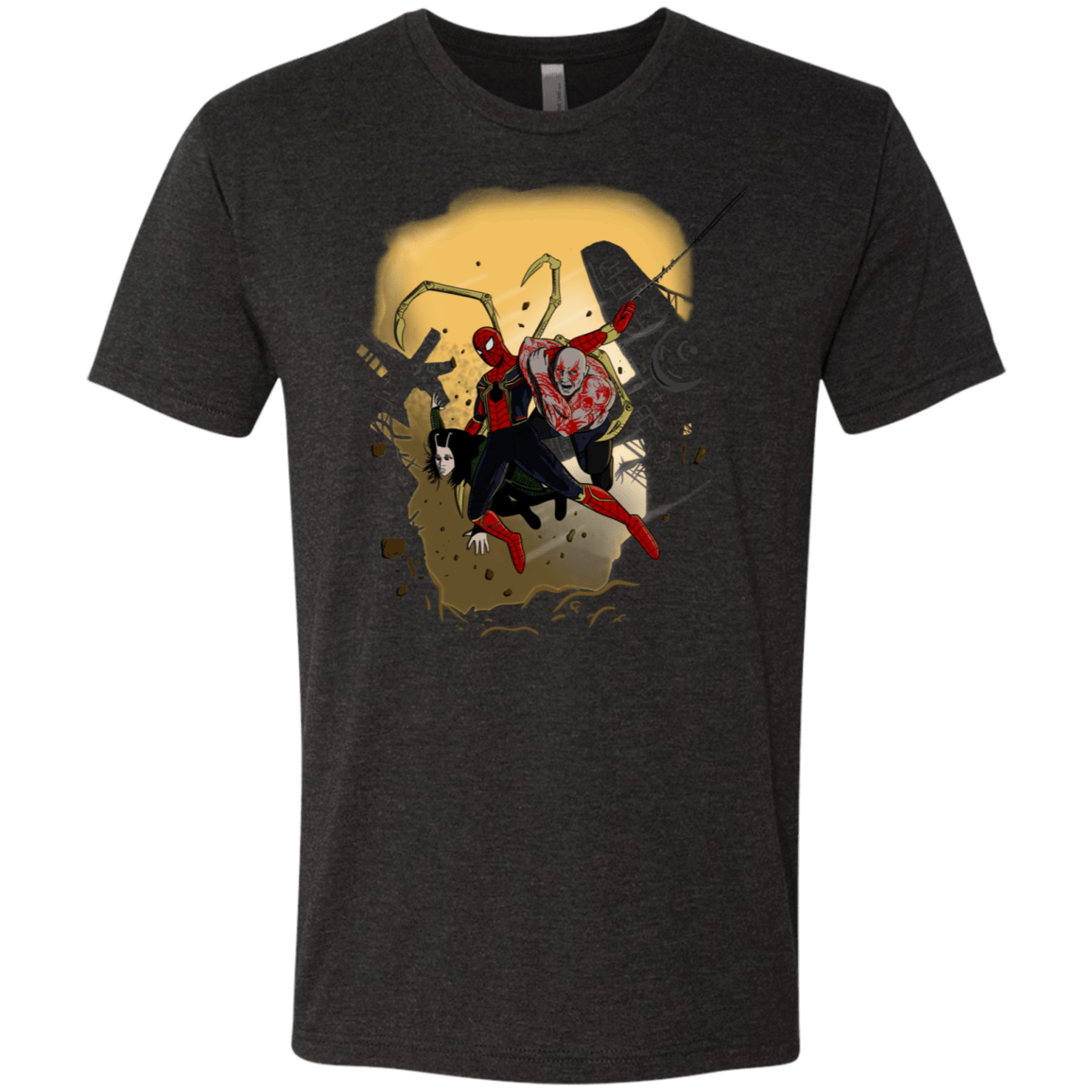 T-Shirts Vintage Black / S The Infinity Spiderman Men's Triblend T-Shirt